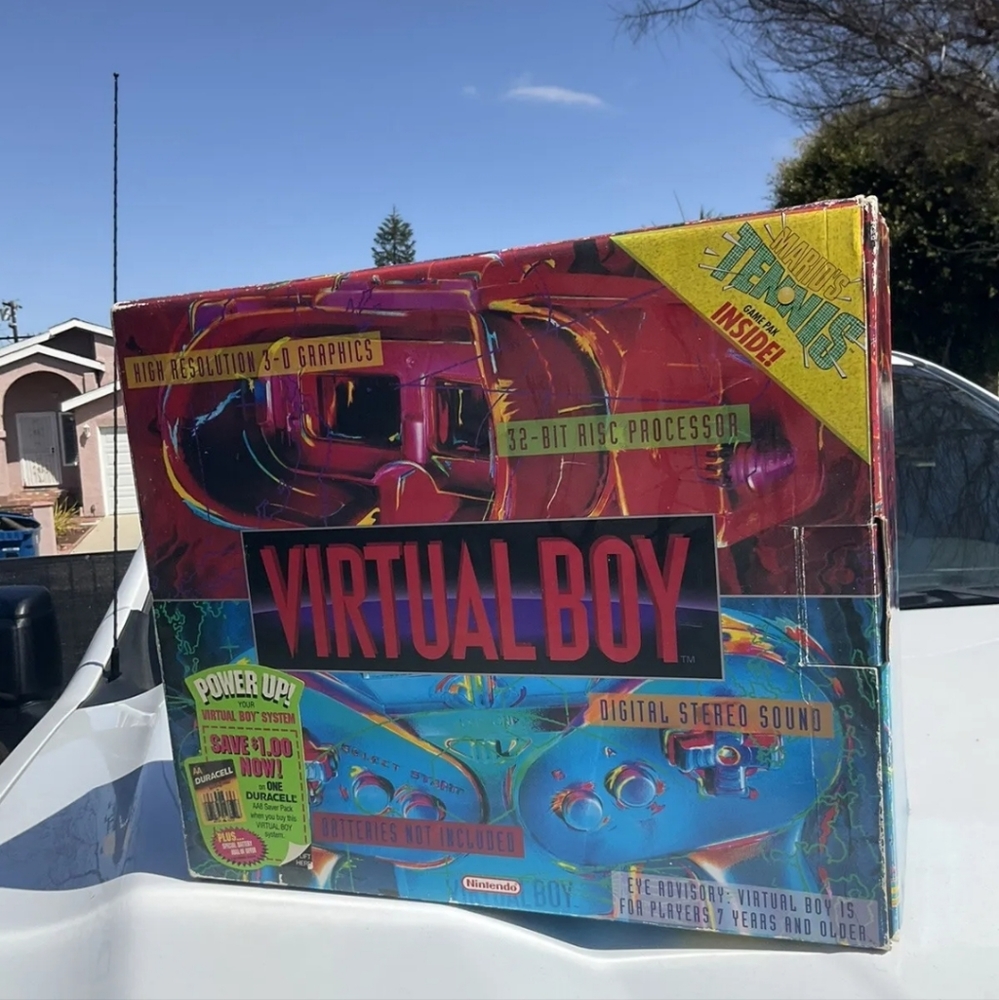 Nintendo Virtual Boy launch day edition with Mario tennis